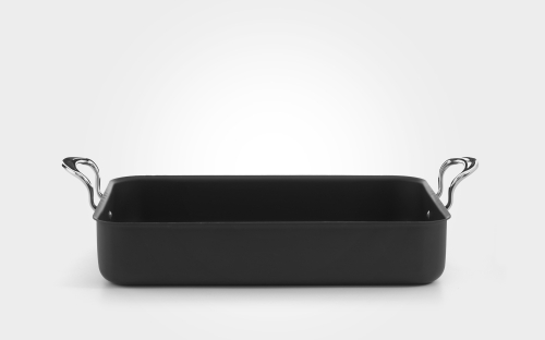 12'' Mermaid hard anodised roasting dish, with classic handles 12'' Mermaid hard anodised roasting dish, with classic handles