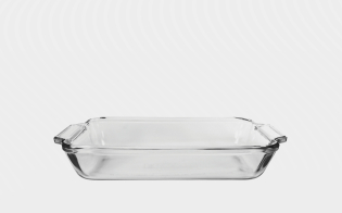 Basic Square Baking Dish 2 Litre, 8 inch, Tempered Glass