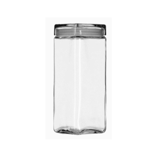 1L Stack Jar with Chrome Lid, Pack of 6