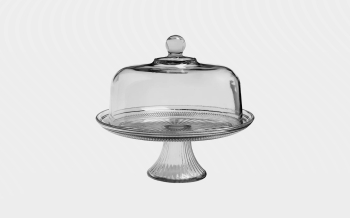 30cm Anchor Hocking Footed Cake Stand