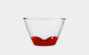 1.9 Litre Splashproof Glass Bowl with None Slip Base