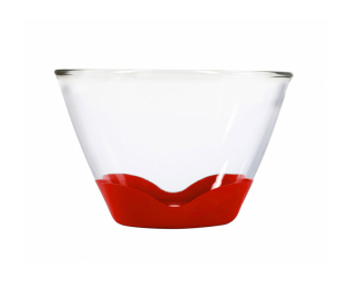 2.8 Litre Splashproof Glass Bowl None Slip Base, pack of 2