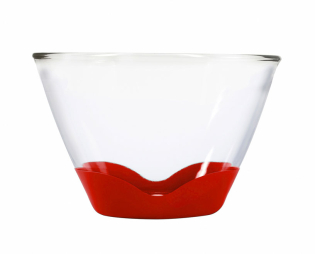 3.8 Litre Splashproof Glass Bowl with None Slip Base, pack of 2