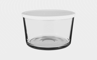 Presence Party Bowl with White Plastic Lid