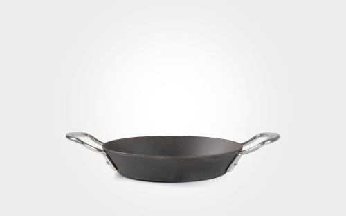 Frying pan, with side handles