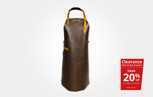 Rustic Classic Leather Apron Brown