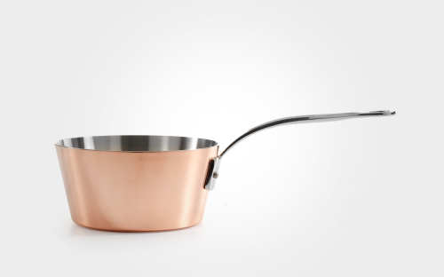 16cm copper induction tapered saucepan
