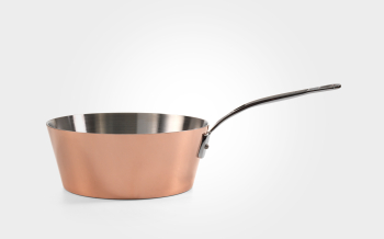 22cm Copper Induction Tapered Saucepan