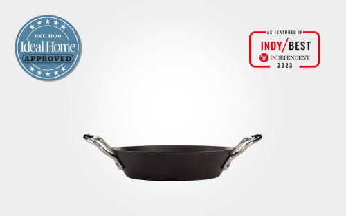 20cm Britannia recycled cast iron frying pan, with side handles