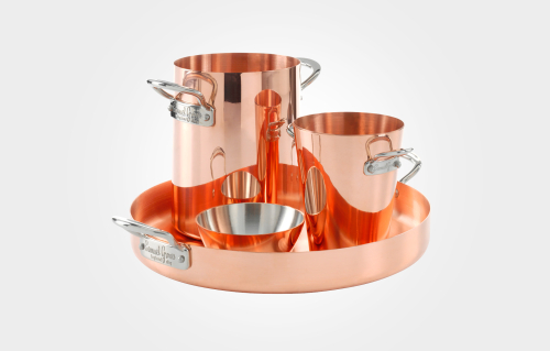 Copper Barware Tapered Bar Set