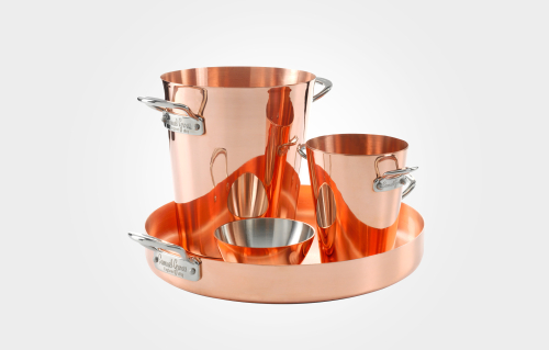 Copper Barware Straight Bar Set