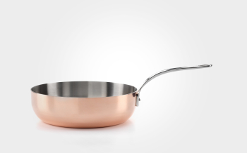 24cm Copper Clad Chefs Pan