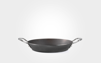 26cm Seasoned Carbon Steel Double Handle Paella Pan