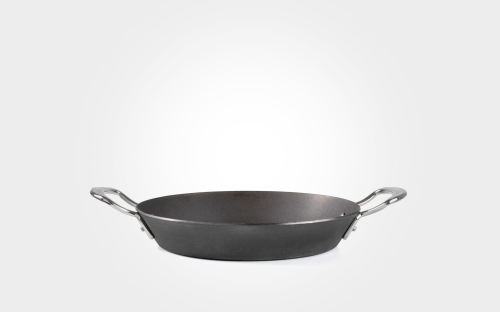 26cm seasoned carbon steel paella pan