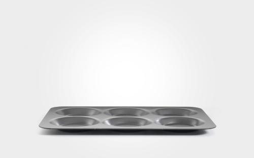 Mermaid hard anodised Yorkshire pudding tray, 6 cup Mermaid hard anodised Yorkshire pudding tray, 6 cup