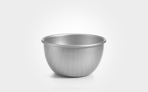 6'' Mermaid silver anodised pudding bowl