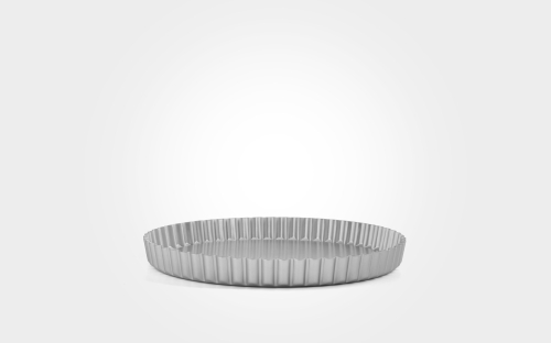 6inch Mermaid silver anodised fluted flan tin 6inch Mermaid silver anodised fluted flan tin