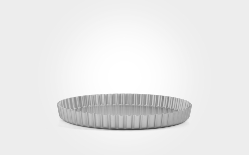 8inch Mermaid silver anodised fluted flan tin 8inch Mermaid silver anodised fluted flan tin