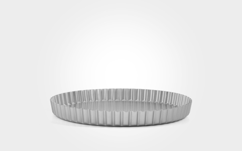 10inch Mermaid silver anodised fluted flan tin 10inch Mermaid silver anodised fluted flan tin
