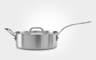 26cm Classic Stainless Steel Tri-Ply Sauté Pan with Lid