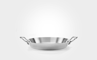 26cm Classic Stainless Steel Tri-Ply Paella Pan