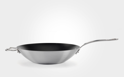 32cm stainless steel tri-ply non-stick wok