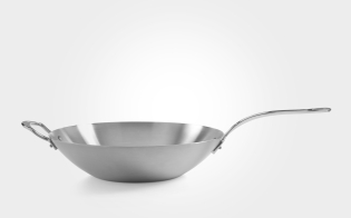 32cm Classic Stainless Steel Tri-ply Wok