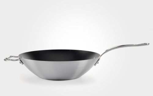 40cm stainless steel tri-ply non-stick wok
