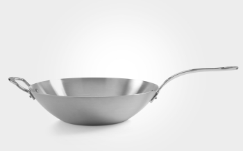 40cm Classic Stainless Steel Tri-ply Wok