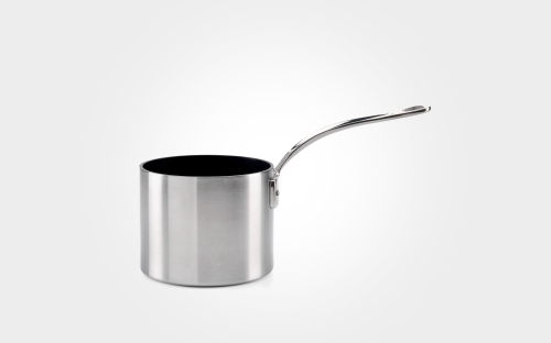 14cm stainless steel tri-ply non-stick milkpan