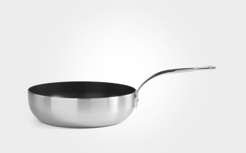 24cm Classic Stainless Steel Tri-Ply Non-Stick Chefs Pan