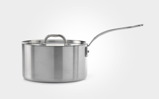 20cm Classic Stainless Steel Tri-Ply Saucepan & Lid