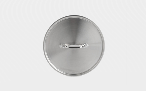 18cm Brushed Stainless Steel Lid