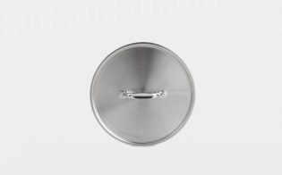 20cm Classic Stainless Steel Tri-Ply Brushed Stainless Steel Lid