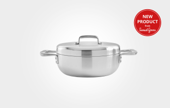 Urban 26cm Stainless Steel Triply Chefs Pan with Lid