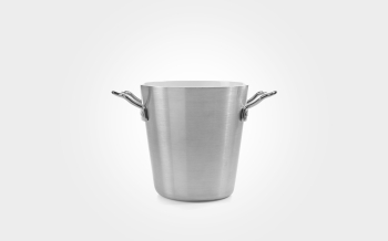 2.5L deluxe stainless steel champagne bucket, with white interior
