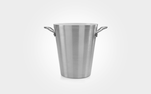 4.5L deluxe stainless steel champagne bucket, with white interior